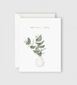 Father Rabbit Stationery | Eucalyptus Get Well Soon Card