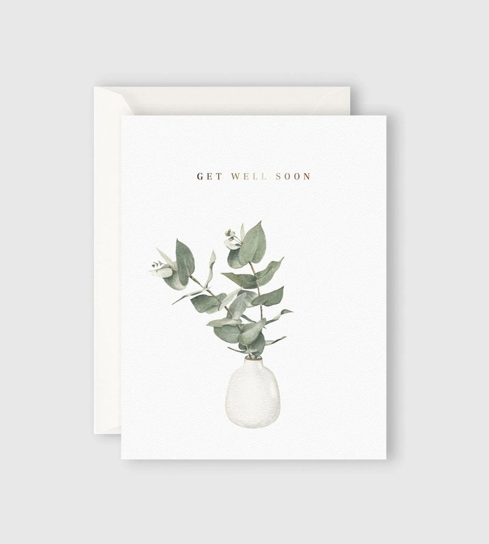 Father Rabbit Stationery | Eucalyptus Get Well Soon Card