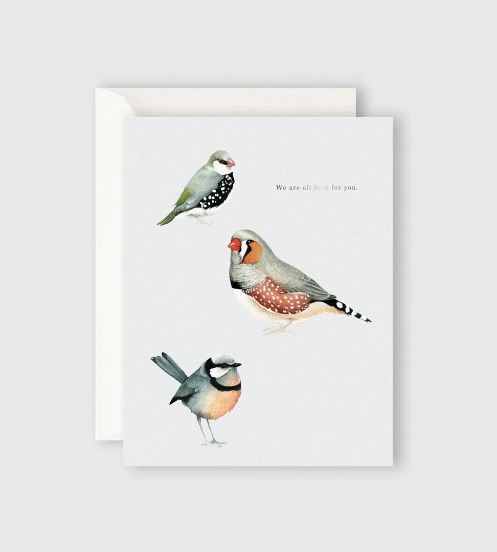 Father Rabbit Stationery | We Are All Here For You Card
