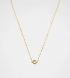 Fashion + Beauty Sophie | Little Letter Necklace | Gold