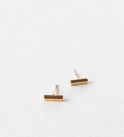 Sophie | Mini Bar Earrings | Gold Fashion + Beauty