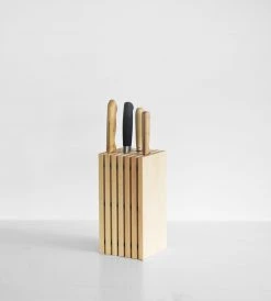 Father Rabbit Kitchenware Beechwood Knife Block Homewares