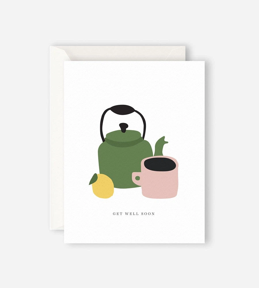 Father Rabbit Stationery | Get Well Soon Teapot Card