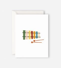 Gifting Father Rabbit Stationery | Xylophone Card