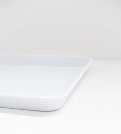 Falcon Enamelware White Enamel | Rectangular Tray | 30cm