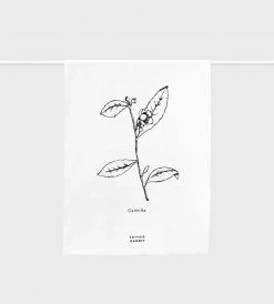 Father Rabbit Limited Father Rabbit | Camelia Linen Tea Towel | Cream Homewares