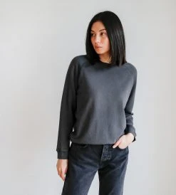 Father Rabbit Limited Father Rabbit | Plain Crew | Aged Charcoal Fashion + Beauty