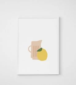 Father Rabbit Limited Father Rabbit | Jug With Lemon Print Homewares