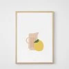 Father Rabbit Limited Father Rabbit | Jug With Lemon Print Homewares