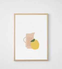 Father Rabbit Limited Father Rabbit | Jug With Lemon Print Homewares
