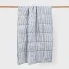 Father Rabbit Limited Father Rabbit | Quilted Blanket | Navy Stripe