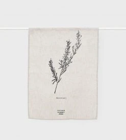 Father Rabbit Limited Father Rabbit | Rosemary Linen Tea Towel | Natural