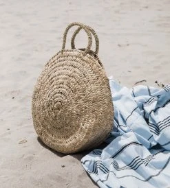 Epicure Trading Homewares Marrakesh | Round Market Basket With Sisal Handle