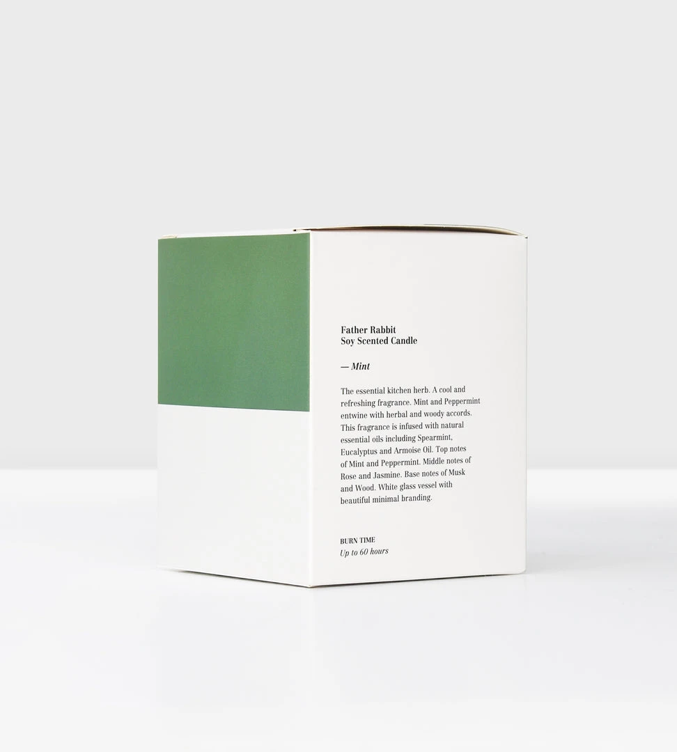 Father Rabbit Goods Father Rabbit | Soy Scented Candle | Mint