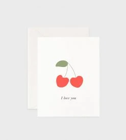 Gifting Father Rabbit Stationery | I Love You Cherries Card