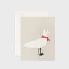Gifting Father Rabbit Stationery | Seagull Red Scarf Card