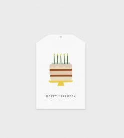 Father Rabbit Stationery Gift Tag | Happy Birthday Cake Gifting