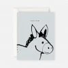 Father Rabbit Stationery | Hello Baby Donkey Card