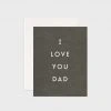Father Rabbit Stationery | I Love You Dad Card Gifting