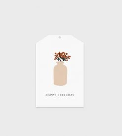 Gifting Father Rabbit Stationery Gift Tag | Vase Happy Birthday