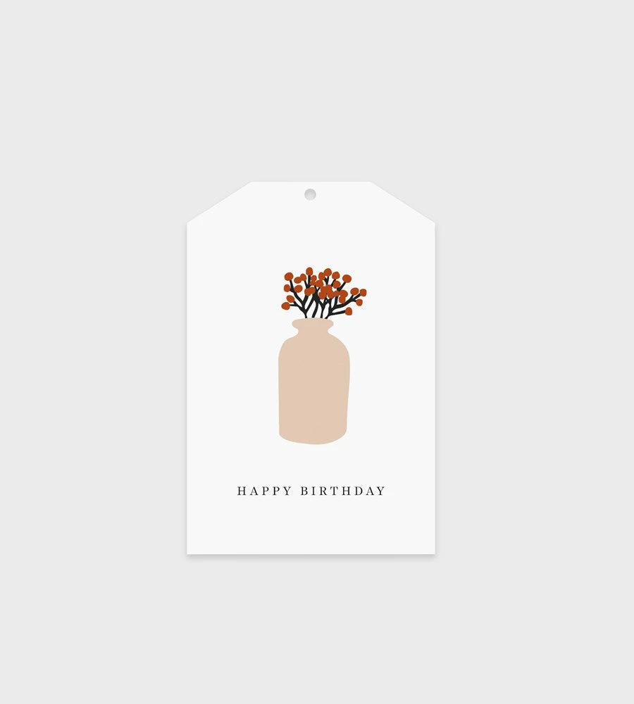 Gifting Father Rabbit Stationery Gift Tag | Vase Happy Birthday