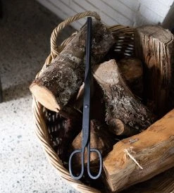 Homewares Pallares Solsona | Hand Forged Firewood Tongs | 48cm