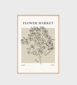 Warranbrooke Homewares Flower Market Winter Framed Print | Black