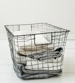 Fog Linen Basket | Grey Standard | Medium Homewares