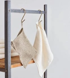 Fog Linen | Bathroom Body Wash Cloth | Natural
