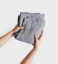 Fog Linen | Blanket | Grey