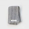 Homewares Fog Linen | Linen Chambray Towel | Navy Stripe