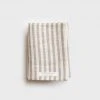 Fog Linen | Linen Chambray Towel | White Stripe