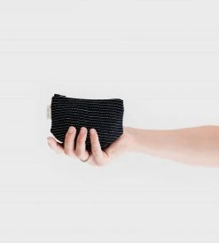 Homewares Fog Linen Tim Pouch | Navy Pinstripe