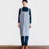 Fog Linen | Work Cross Apron | Herringbone Homewares
