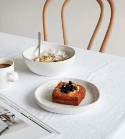 Father Rabbit Dining Franco Rustic White Plate