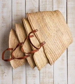 Epicure Trading Homewares The Marseillais | French Market Basket With Flat Handle | Medium