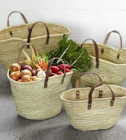 Epicure Trading The Orleanais | French Market Basket With Flat Handle | Extra Small