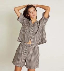 General Sleep | Camilla Set | Chocolate Gingham