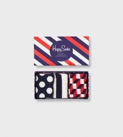 Fashion + Beauty Happy Socks | Men's Gift Set | Classic Navy