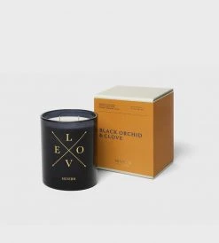 Homewares Hivern | Black Orchid & Clove Candle | Dark Navy