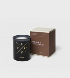 Homewares Hivern | Vetiver & Cedarwood Candle | Dark Navy