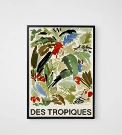 Homewares Hotel Magique | Des Tropiques Green Unframed Print | A2