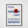 Hotel Magique | Pool Lines Unframed Print | A3 Homewares