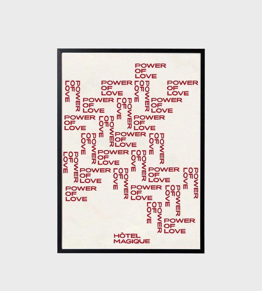 Hotel Magique | Power Of Love Framed Print | A3