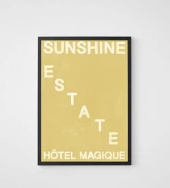 Hotel Magique | Sunshine Estate Framed Print | A2 Homewares