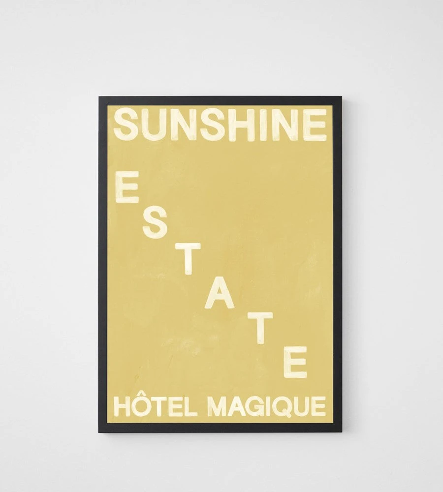 Hotel Magique | Sunshine Estate Framed Print | A3 Homewares