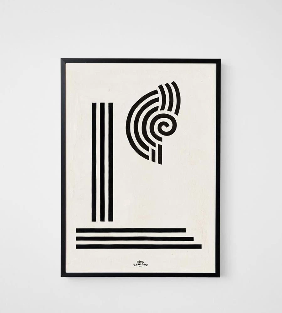 Hotel Magique | Column And Shell Framed Print | A3