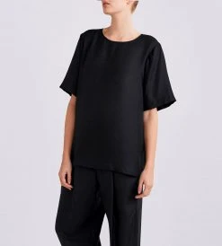 Jac And Jack Jac+Jack | Depp Silk Tee | Black