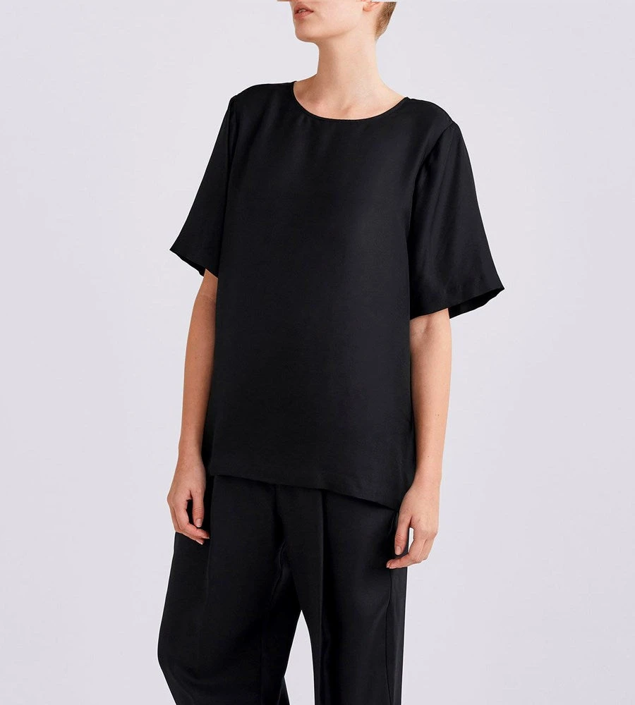 Jac And Jack Jac+Jack | Depp Silk Tee | Black
