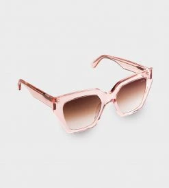 James Ay | Glance Sunglasses | Transparent Pink Fashion + Beauty